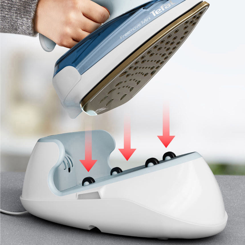 TEFAL FV6230 FREEMOVE MINI Fast & Easy Cordless Steam Iron 1350W White