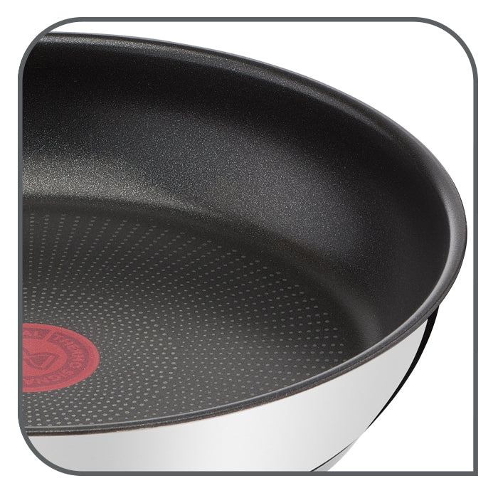 Tefal Emotion Stainless Steel Induction Frying Pan (20cm) Dishwasher Oven Safe No PFOA Silver