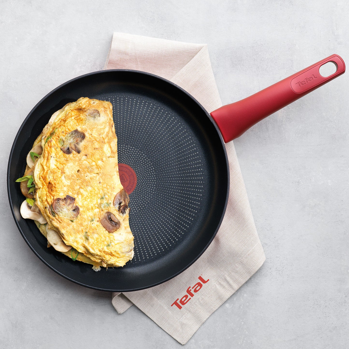 Tefal Perfect Cook Induction Titanium Nonstick Frying Pan (24cm) Dishwasher Oven Safe No PFOA Red