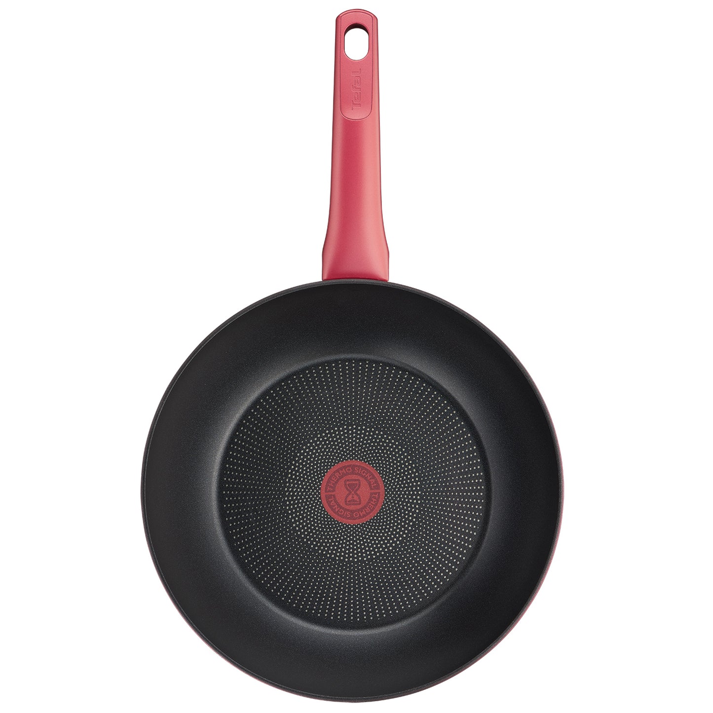 Tefal Perfect Cook Induction Titanium Nonstick Wok Pan (28cm) Dishwasher Oven Safe No PFOA Red