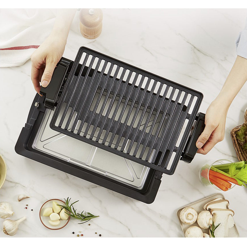 Tefal TG300D Smokeless Compact Nonstick Grill 1200W Black