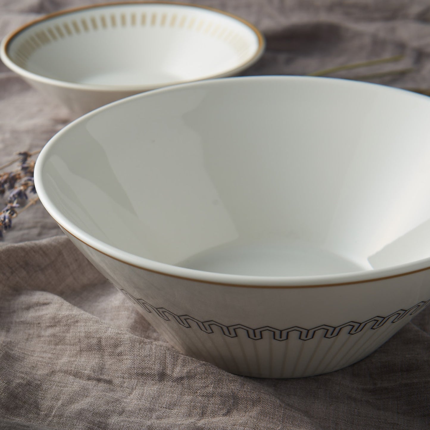 TONICA Ceramic Noodle Bowl Dinnerware No PFOA White
