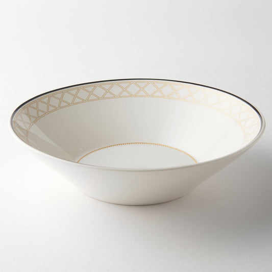 TONICA Ceramic Pasta Bowl Dinnerware No PFOA White