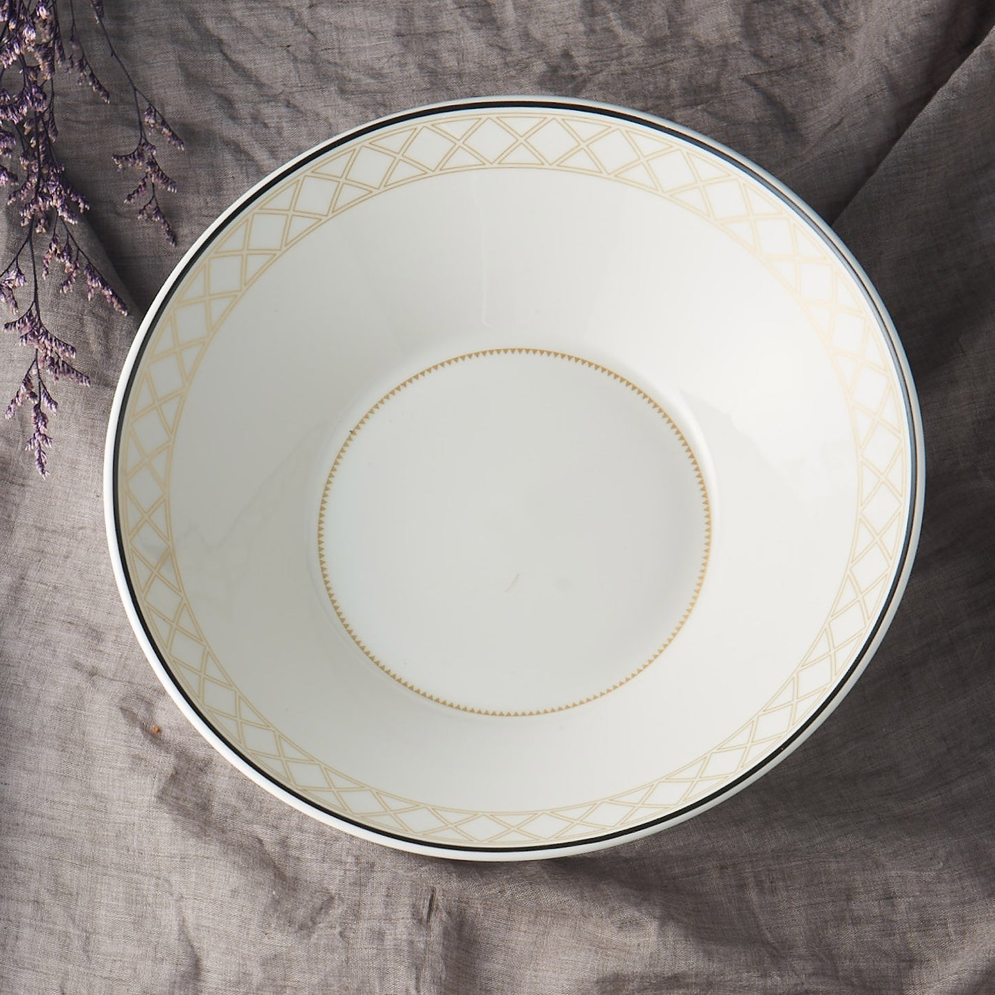 TONICA Ceramic Pasta Bowl Dinnerware No PFOA White