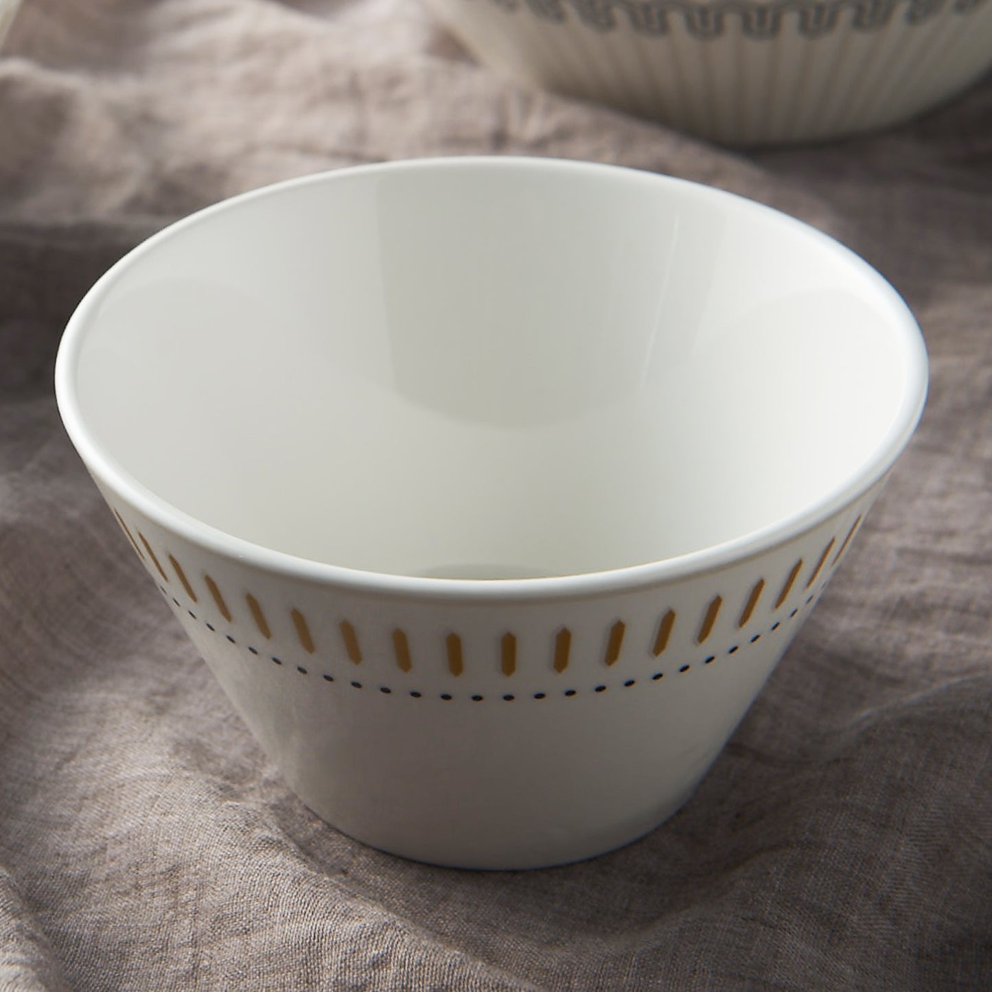 TONICA Ceramic Rice Bowl Dinnerware No PFOA White