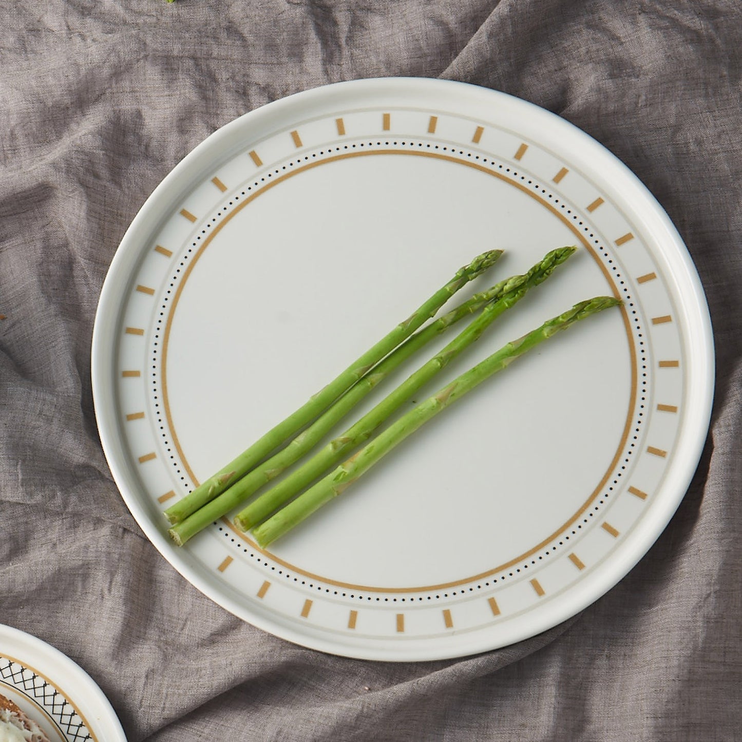 TONICA Ceramic Round Large Plate Dinnerware No PFOA White