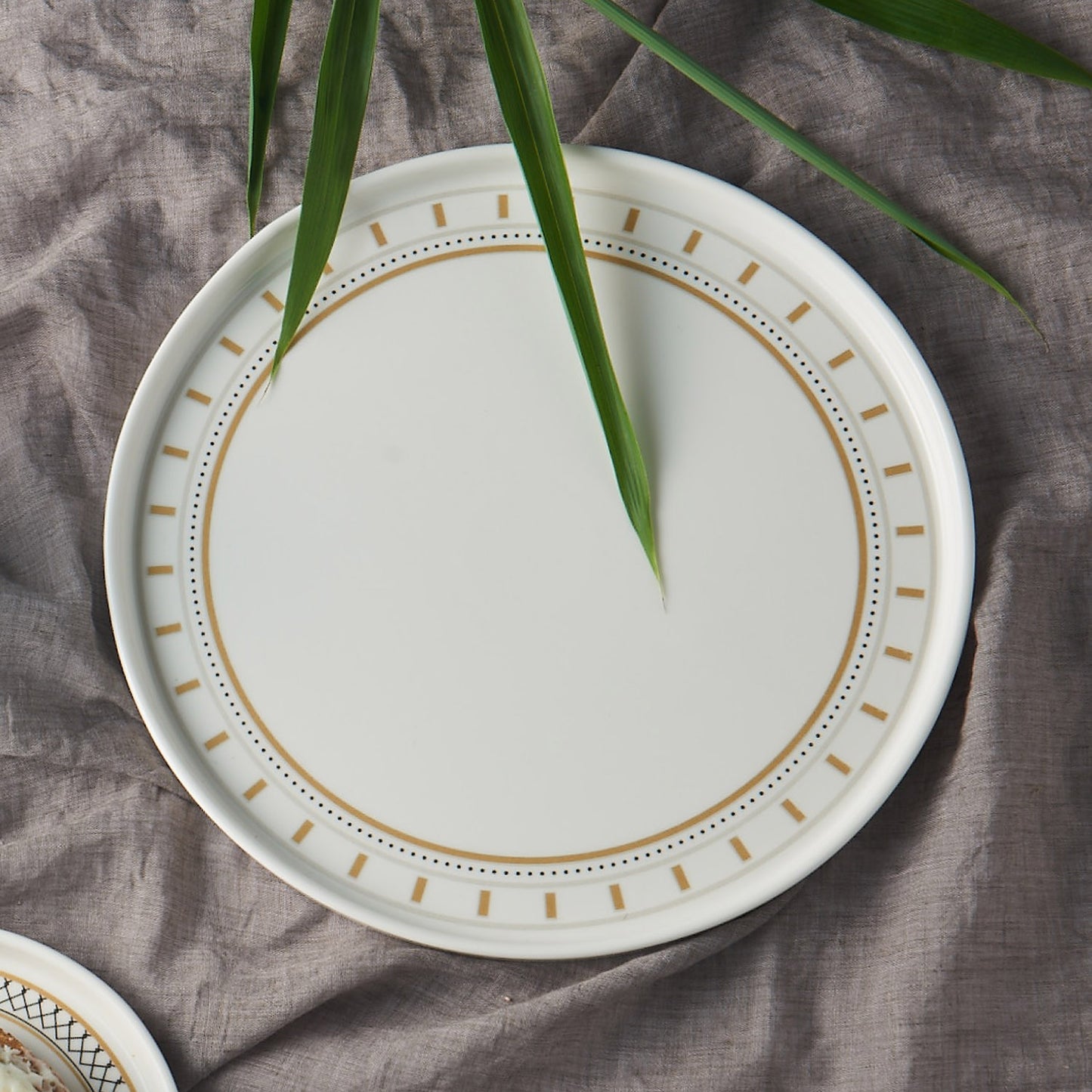 TONICA Ceramic Round Large Plate Dinnerware No PFOA White
