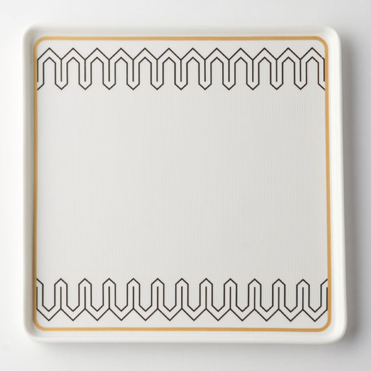 TONICA Ceramic Square Large Plate Dinnerware No PFOA White