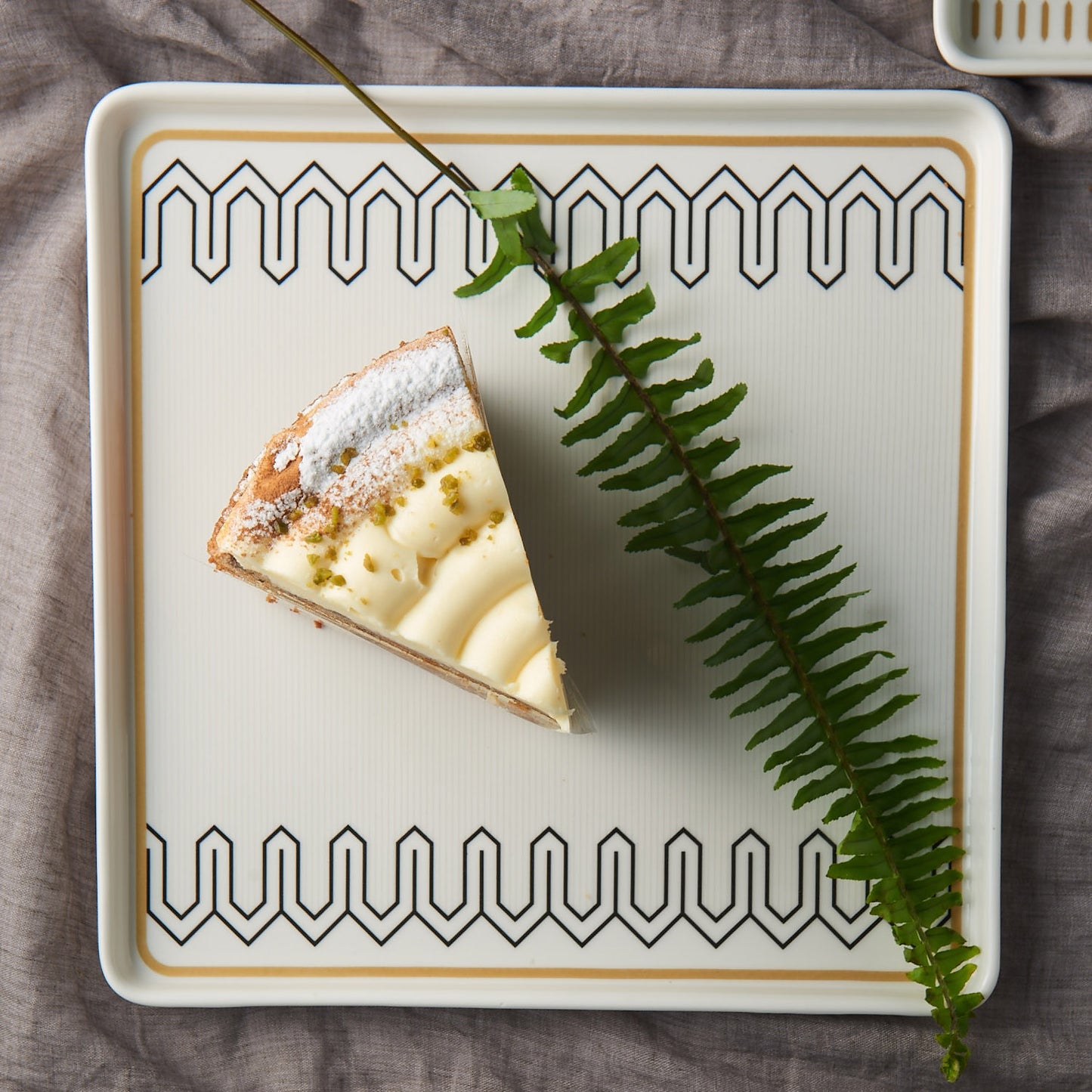 TONICA Ceramic Square Large Plate Dinnerware No PFOA White