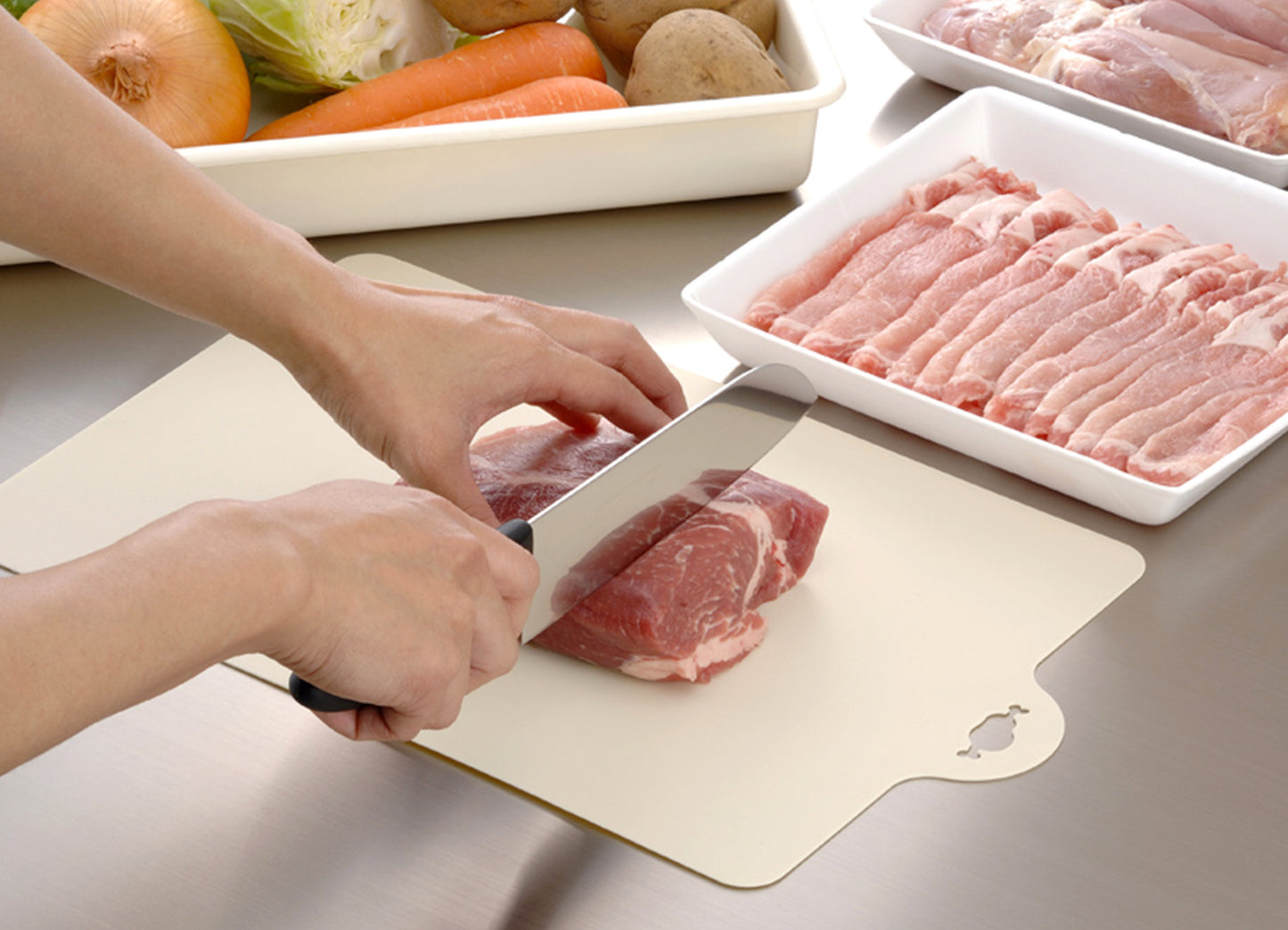 Flexible Sheet Cutting Board for Meat Ivory adamhnk