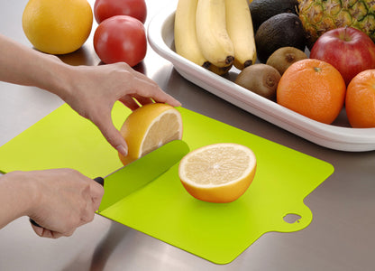 Flexible Sheet Cutting Board for Fruit Green adamhnk