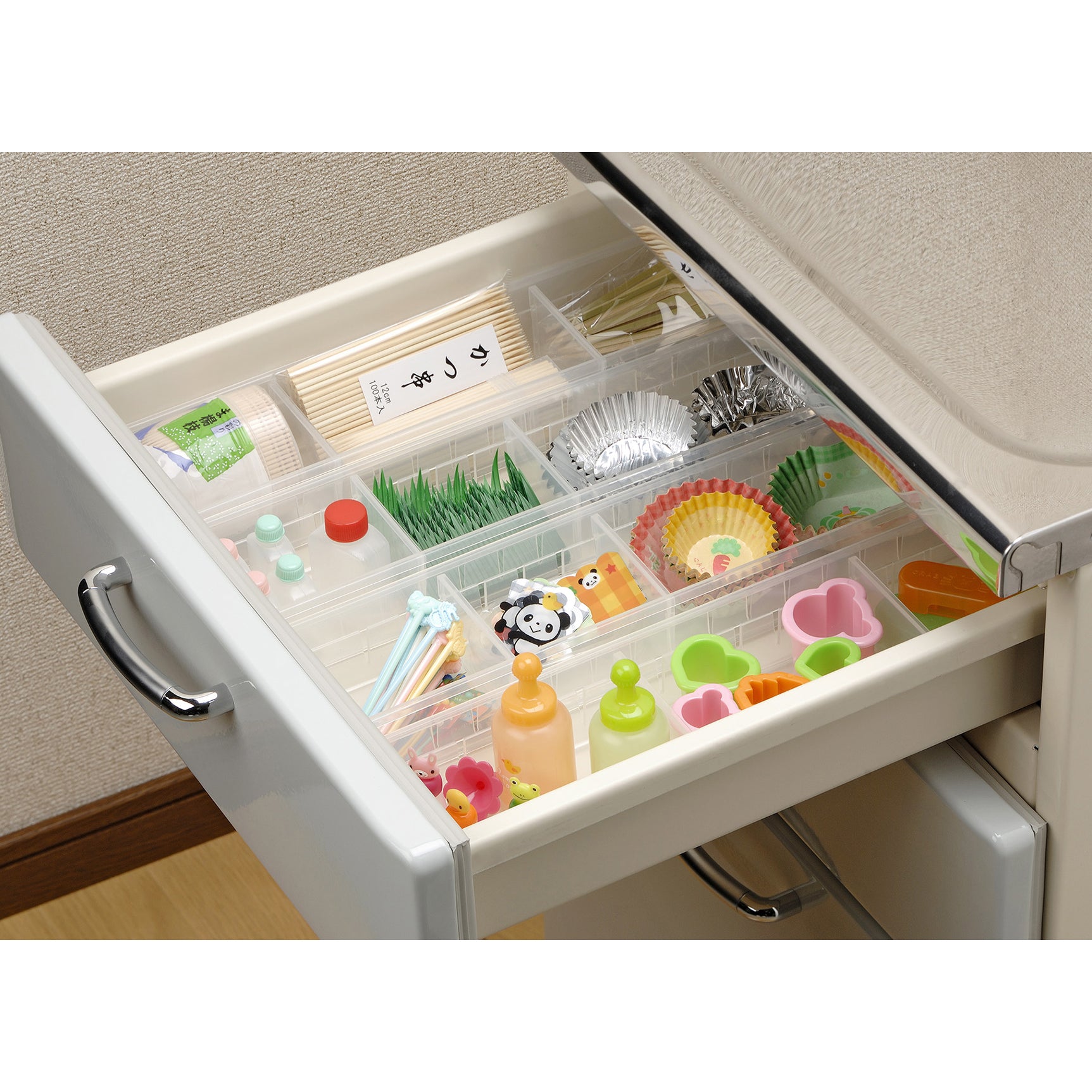 Multi-Purpose Kitchen Drawer Organizer Clear - 이노마타 주방서랍 정리대 슬림 0072 - adamhnk