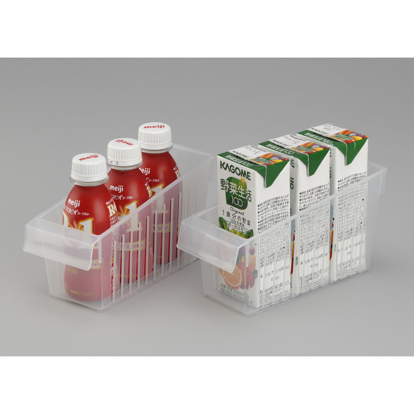 Refrigerator Organizer Small Clear - 이노마타 키레이 냉장고 정리대 스몰 0365 - adamhnk