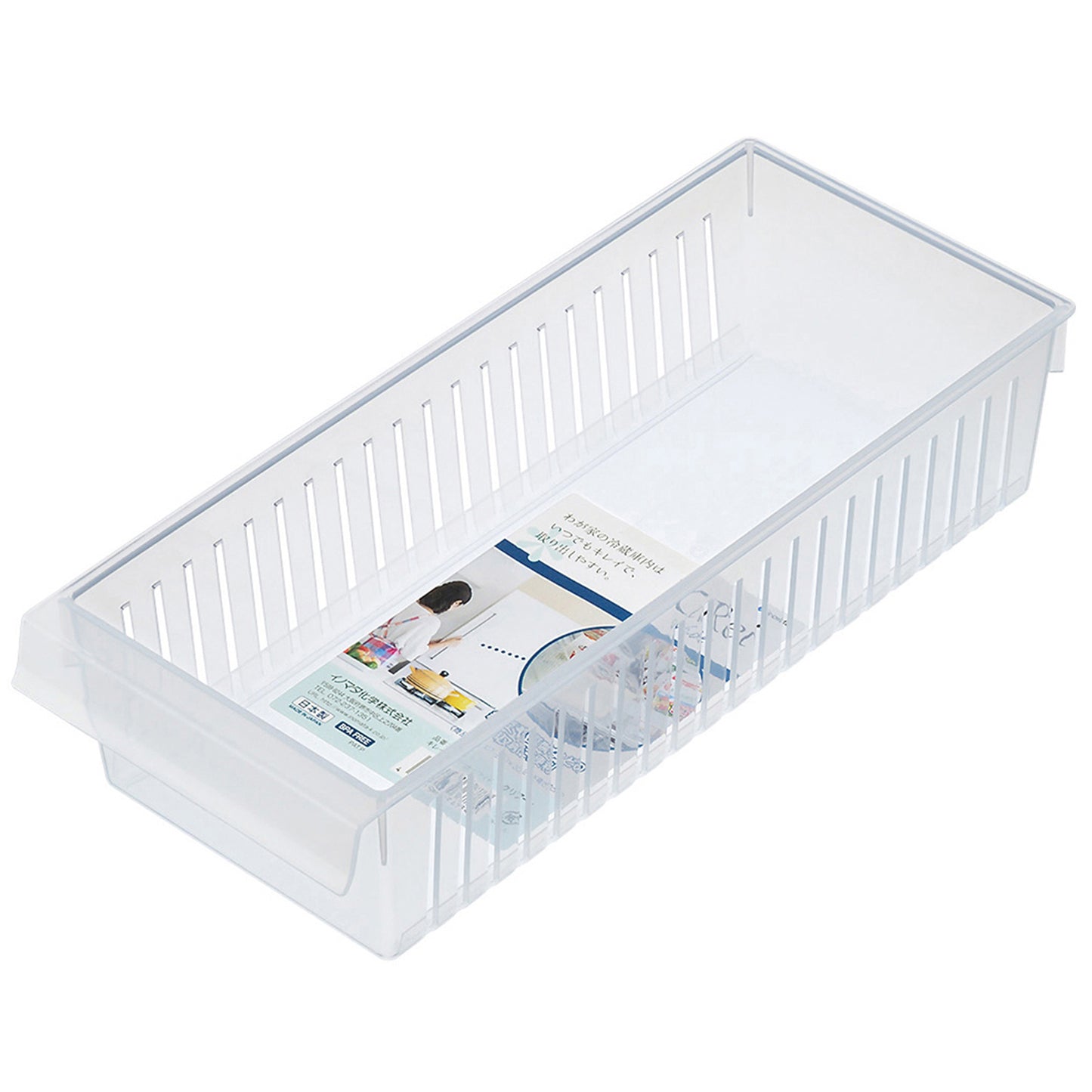 Refrigerator Organizer Wide Clear - 이노마타 키레이 냉장고 정리대 와이드 0367 - adamhnk