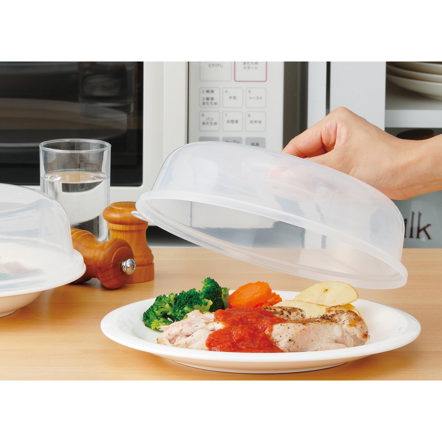 Microwave Silicone Lid Food Storage Cover Anti-Dust Oven Safe Clear adamhnk