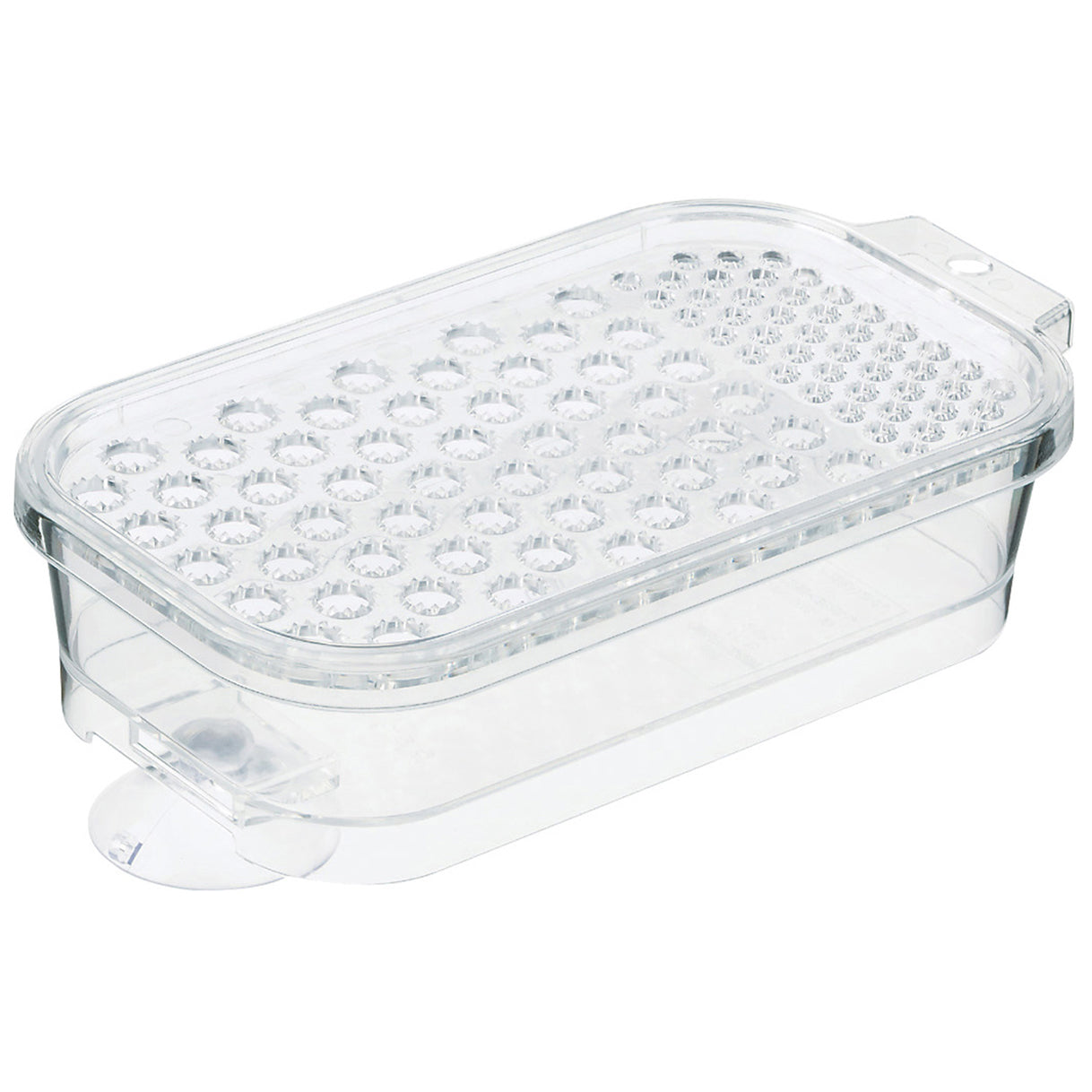 Grinding Grater with Storage Container (400ml) Kitchen Tool Clear - 이노마타 투명 강판 & 볼 세트 1104w 화이트 - adamhnk