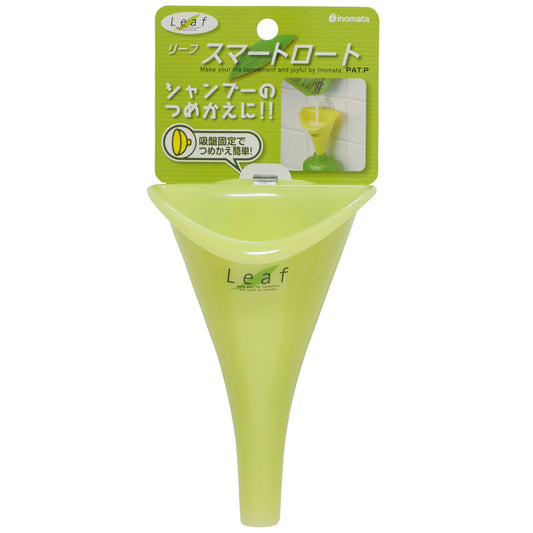 Leaf Suction Cup Smart Bath Funnel Green adamhnk