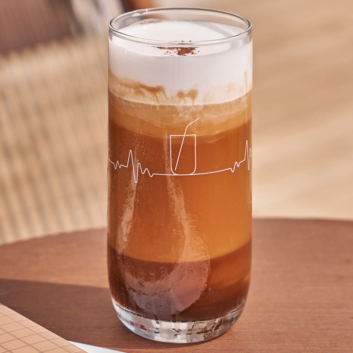 CAFE GRANDE Beat around Cafe Big Mug (625ml) Glass Cup - 라씨에뜨 카페그란데 비트어라운드카페 - adamhnk