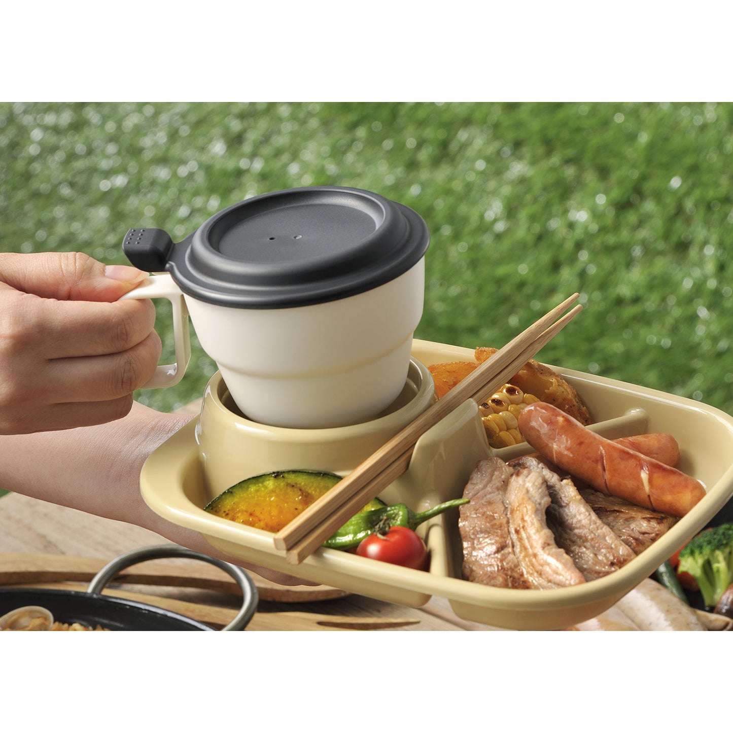 Flap Soup Cup (300ml) Dishwasher Oven Safe BPA Free Ivory - 이노마타 플랩 스프컵 1416 300ml 아이보리 - adamhnk