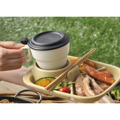 Flap Soup Cup (300ml) Dishwasher Oven Safe BPA Free Ivory - 이노마타 플랩 스프컵 1416 300ml 아이보리 - adamhnk