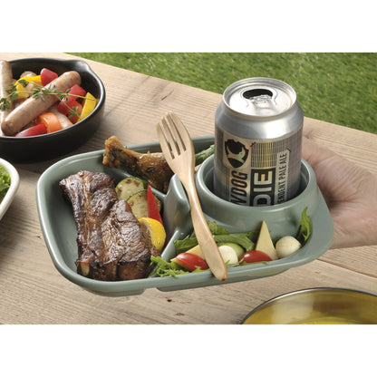 BBQ Rectangular Food Tray Dishwasher Safe BPA Free Mint adamhnk