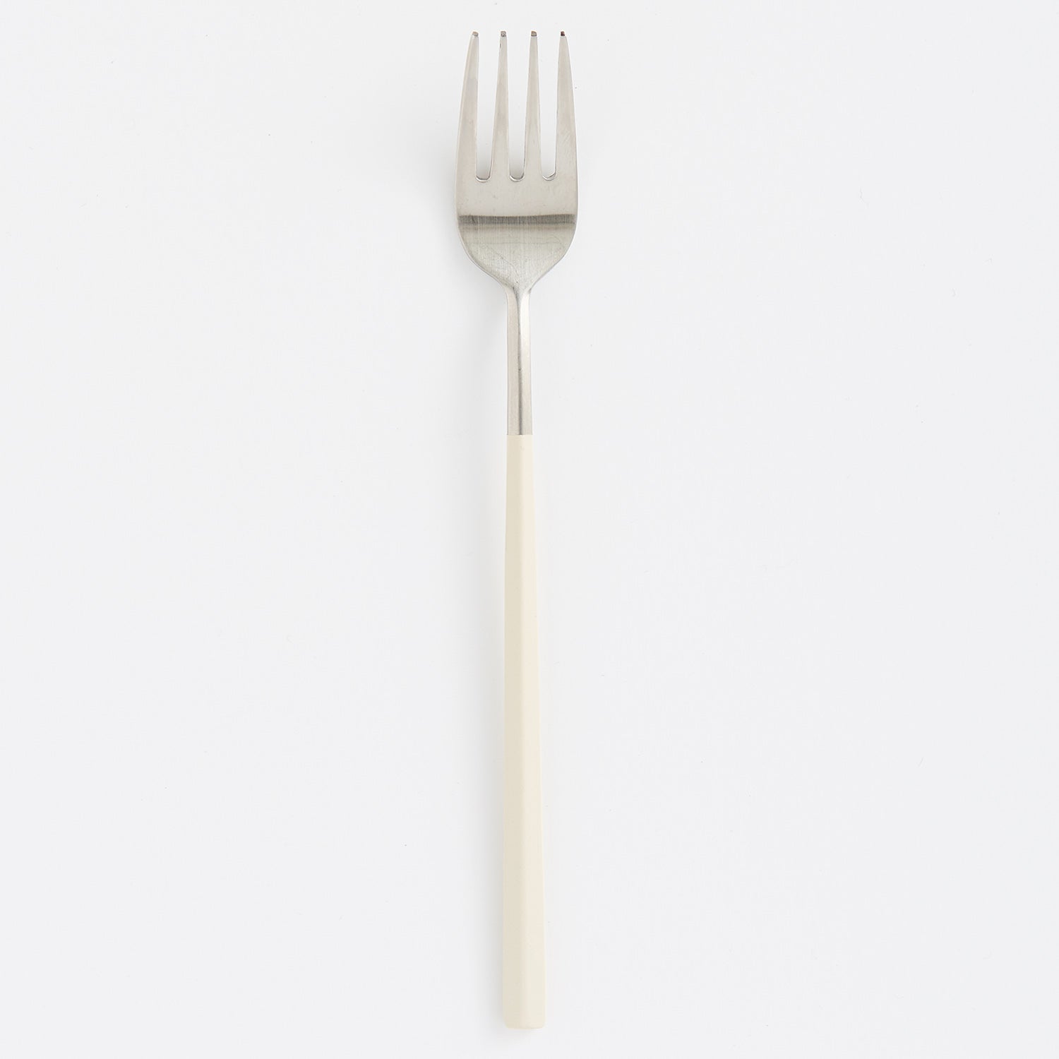 EBRO PREMIUM Stainless Steel Dessert Fork Easy Grip Tableware Beige - 라씨에뜨 이브로 디저트 포크 크림베이지 - adamhnk