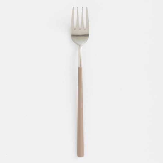 EBRO PREMIUM Stainless Steel Dessert Fork Easy Grip Tableware Brown - 라씨에뜨 이브로 디저트 포크 모카브라운 - adamhnk