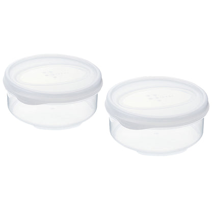 Food Storage Sealed Round Container 2p (180ml) Clear adamhnk