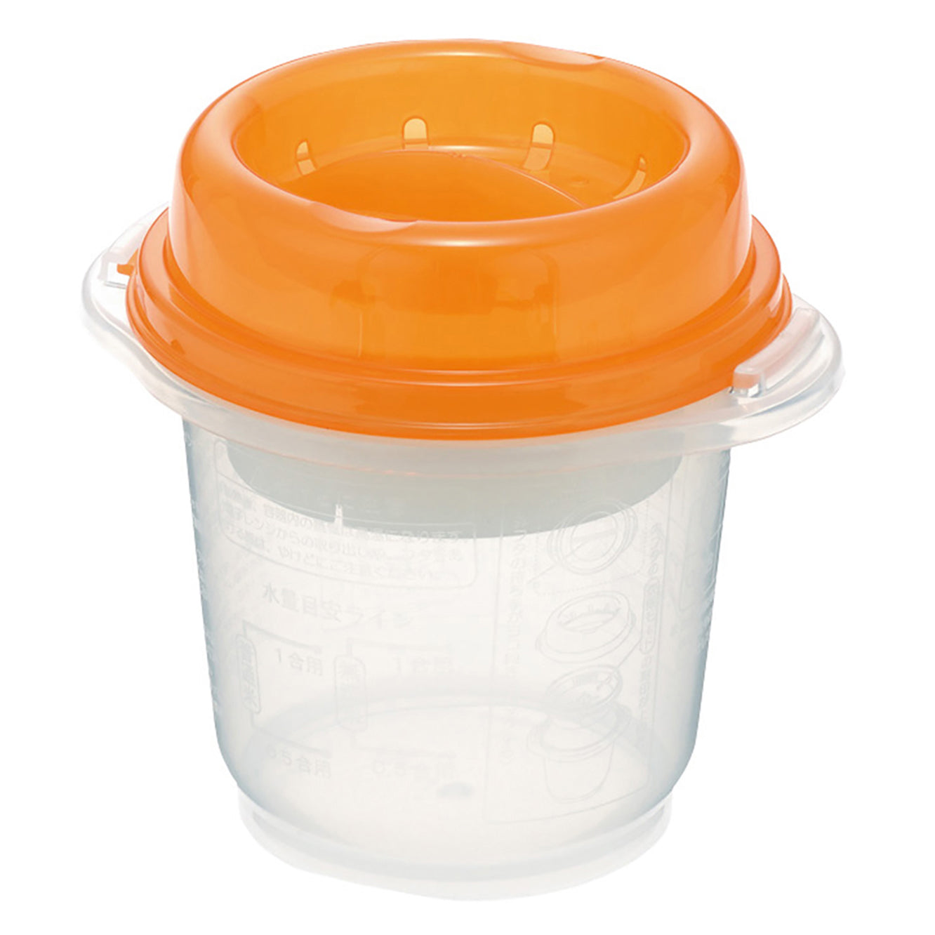 Microwave Rice Cooker (900ml) Oven Safe Orange - 이노마타 전자레인지 라이스 쿠커 1719 - adamhnk