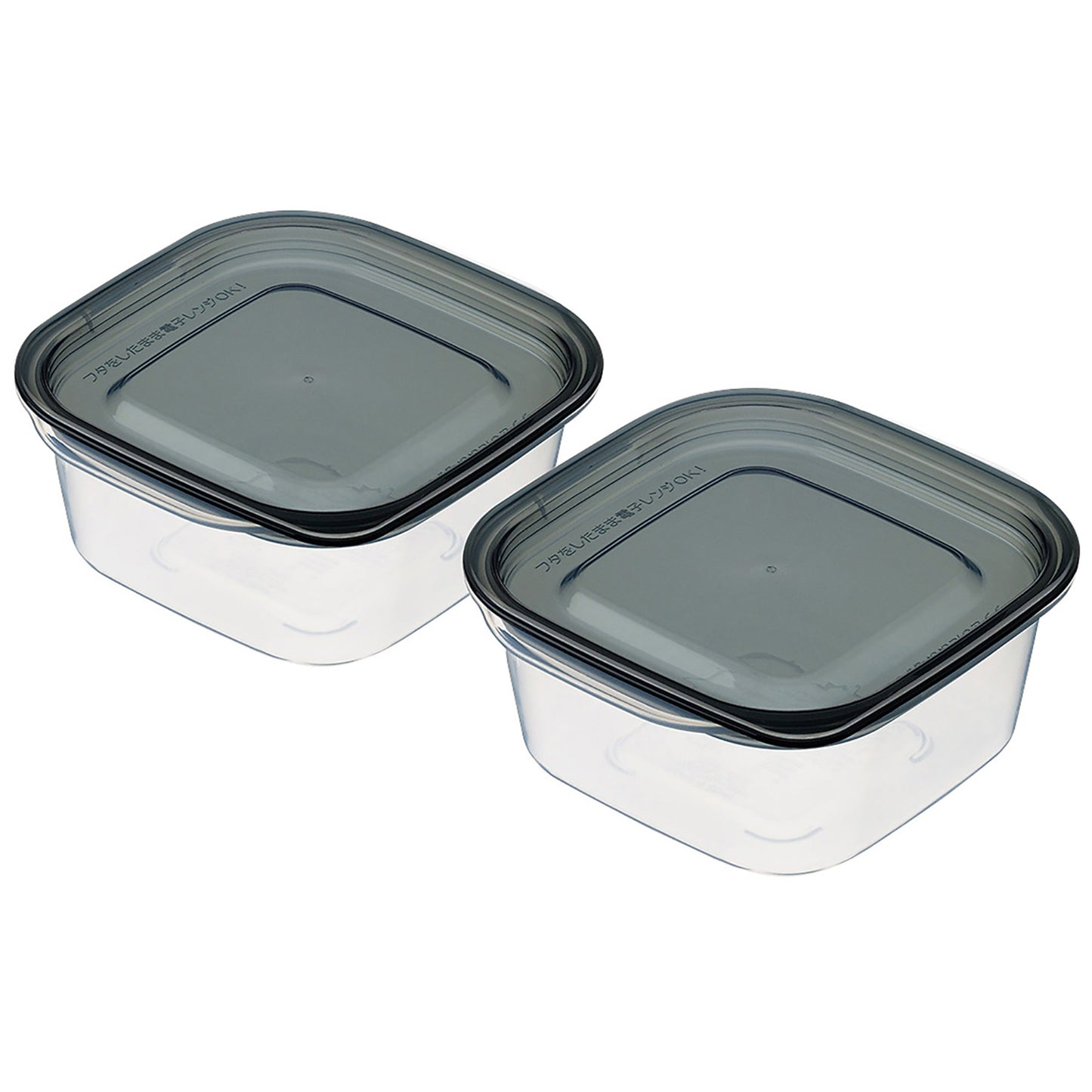 Microwave Food Storage Container 2p (270ml) Black - 이노마타 증기배출 사각 270ml 2P 1841 - adamhnk