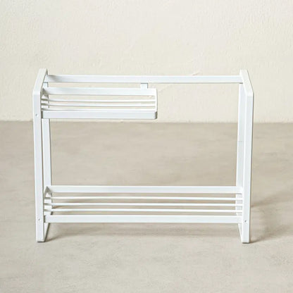 2-Tier Kitchen Shelf (22x9.5x16cm) White - Adamhnk