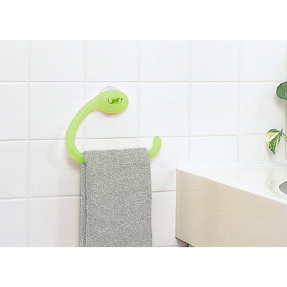 Leaf Suction Cup Towel Holder Green adamhnk