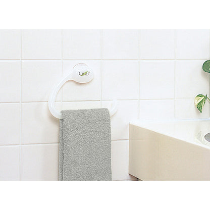 Leaf Suction Cup Towel Holder White adamhnk