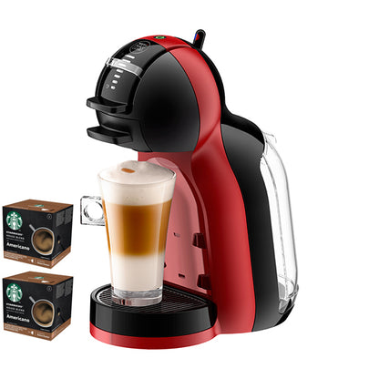 NESCAFE DOLCE GUSTO MiniME PianoBlack&CherryRed Coffee Machine 1600W + Coffee Capsule(House Blend 24p)