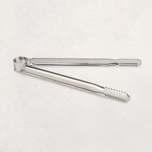 All-Stainless Steel Serrated Alligator Kitchen Tongs (27cm) Silver