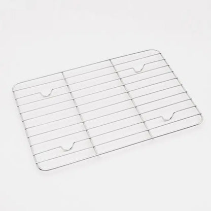All-Stainless Steel Frying Basket (23x16cm) Silver - Adamhnk