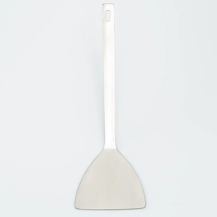 All-Stainless Steel Half-Moon Spatula (29cm) Silver - Adamhnk