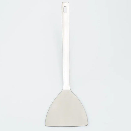 All-Stainless Steel Half-Moon Spatula (29cm) Silver