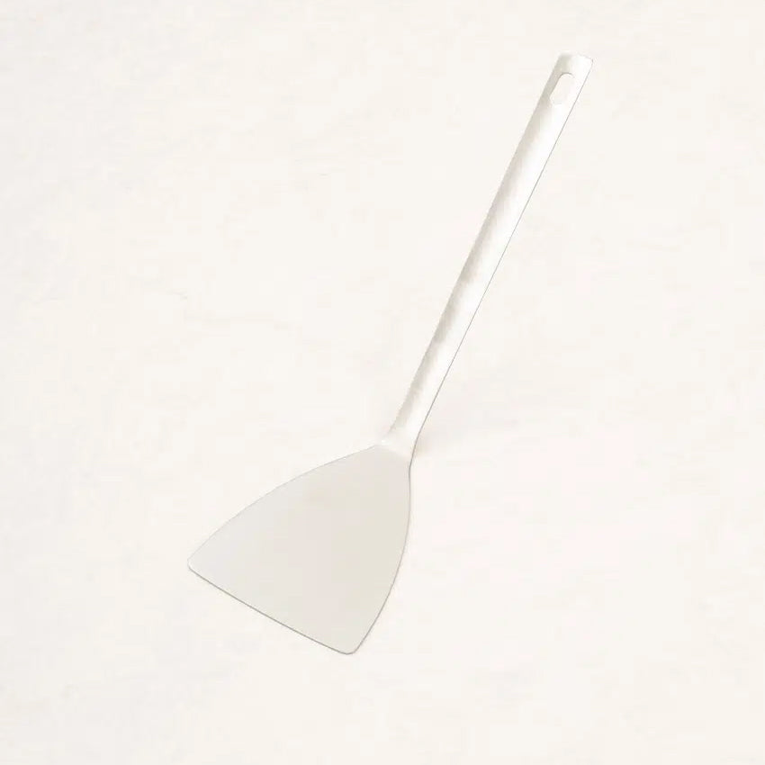 All-Stainless Steel Half-Moon Spatula (29cm) Silver - Adamhnk