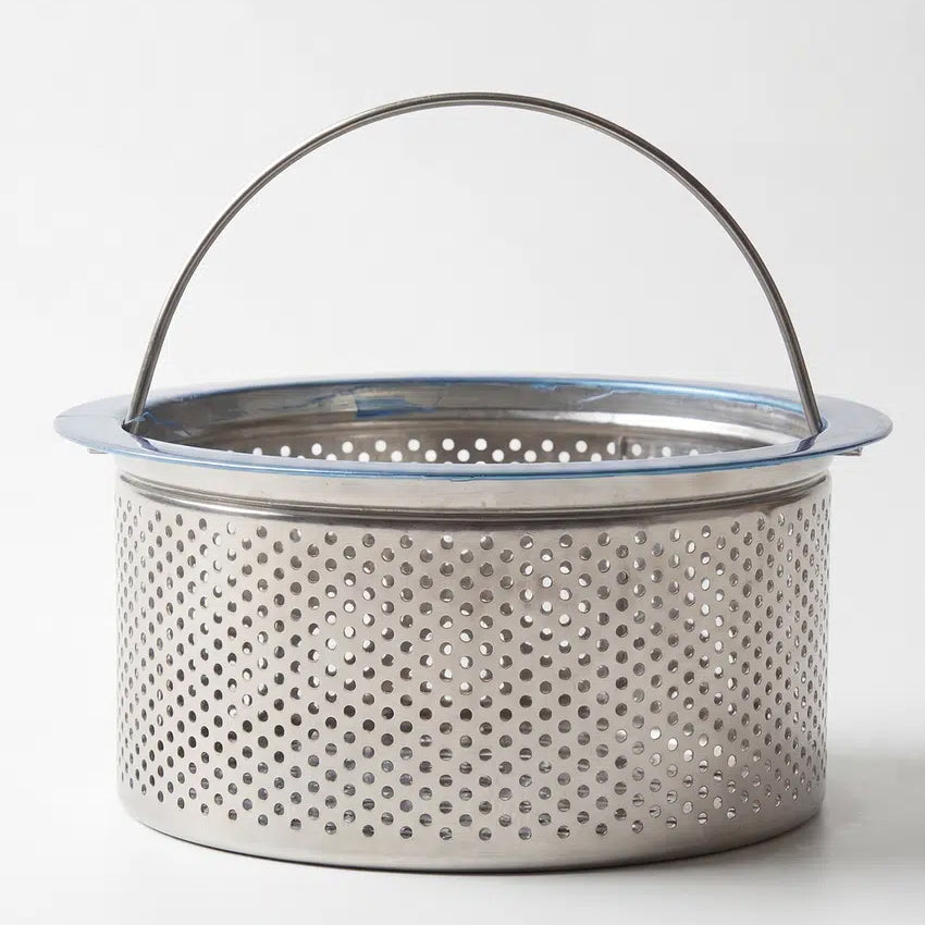 All-Stainless Steel Sink Drain Strainer (13.5x6 cm) Silver - Adamhnk