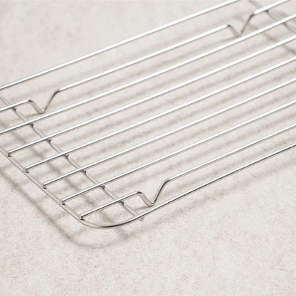 All-Stainless Steel Square Frying Basket (17x10cm) Silver - Adamhnk