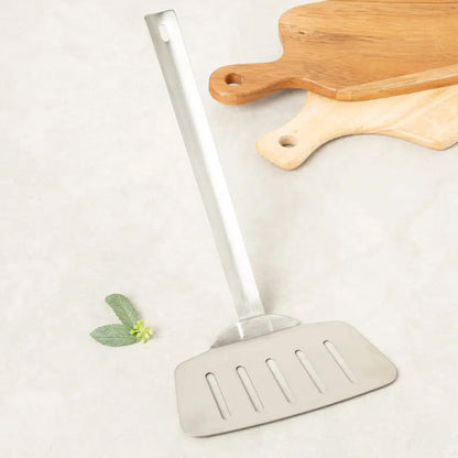 All-Stainless Steel Wide Spatula (31cm) Silver - Adamhnk