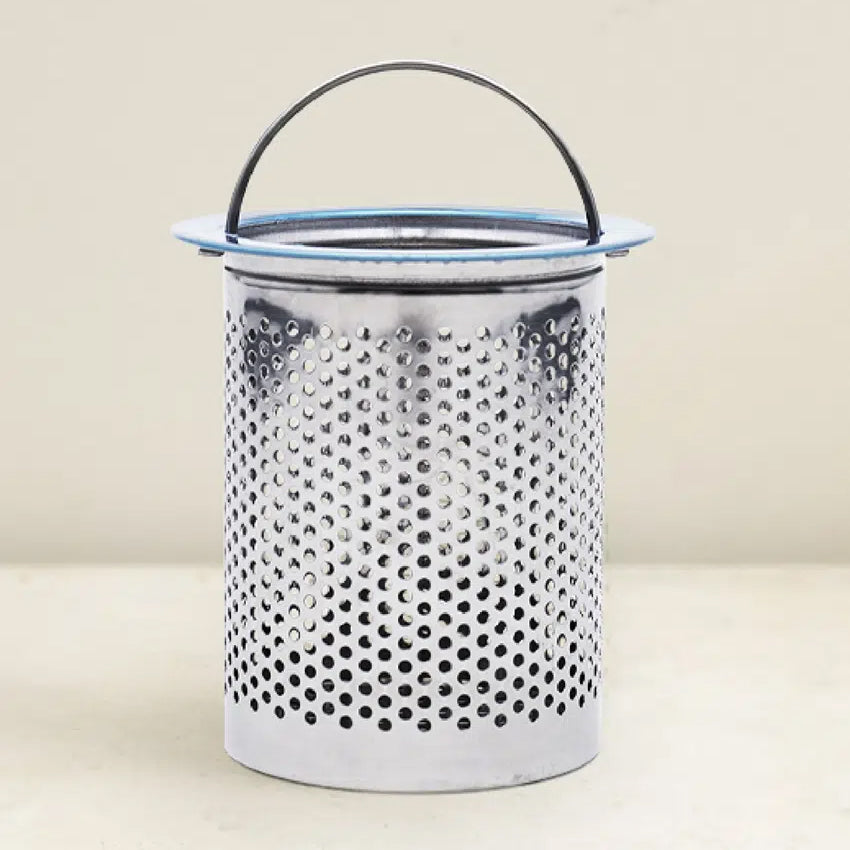 All Stainless Steel Sink Drain Strainer (7.7 x 8.6 cm) Silver - Adamhnk