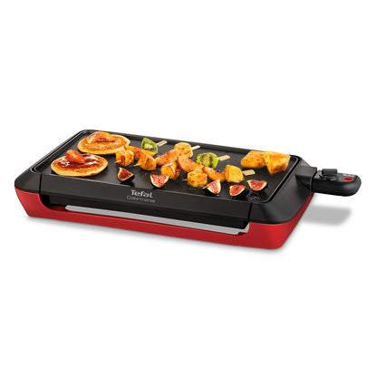 Tefal CB660501 Colormania Maxi Plancha Electric Nonstick Wide Grill 6 Adjustable 2000W Red