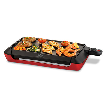 Tefal CB660501 Colormania Maxi Plancha Electric Nonstick Wide Grill 6 Adjustable 2000W Red