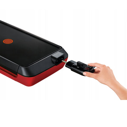 Tefal CB660501 Colormania Maxi Plancha Electric Nonstick Wide Grill 6 Adjustable 2000W Red