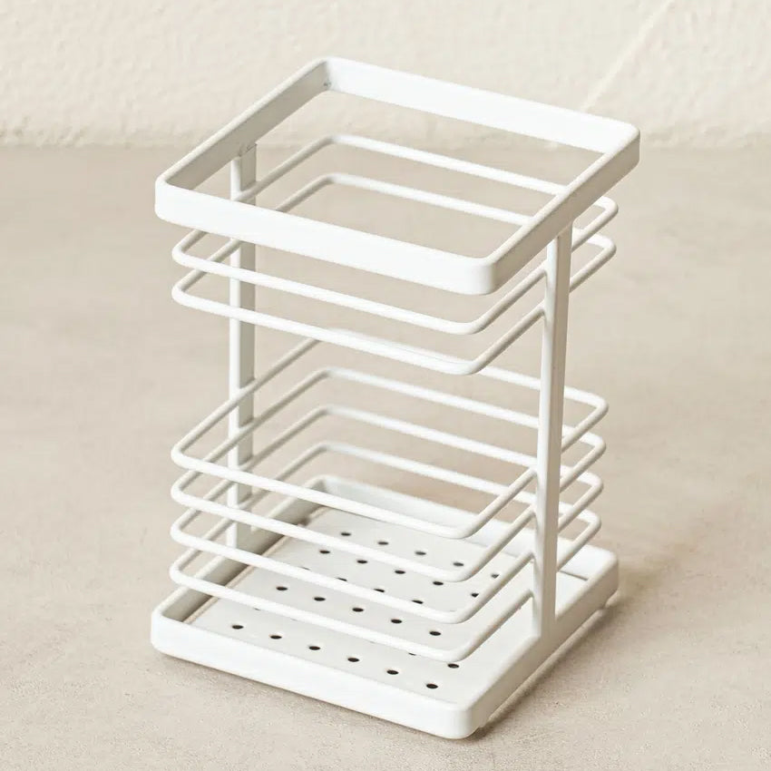 Cutlery Storage Stand (8x12cm) White - Adamhnk