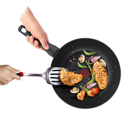 Tefal Excellence Induction Titanium Nonstick Wok Pan (28cm) Dishwasher Oven Safe No PFOA Red