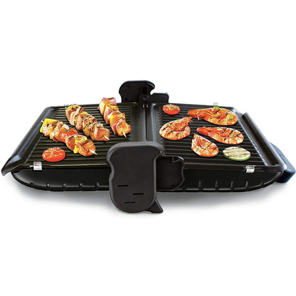 Tefal GC205866 Nonstick Minute Double Electric Grill Multi function 1600W Black