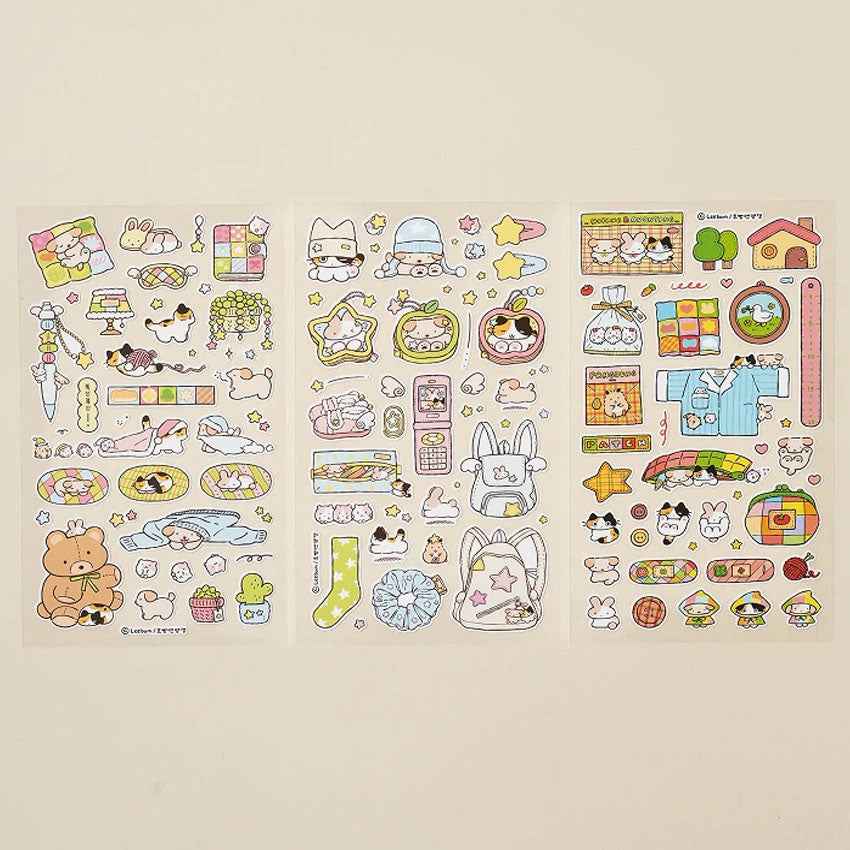 Hobbang & Yanggaeng Cute Cozy Character Sticker (3-Pack)